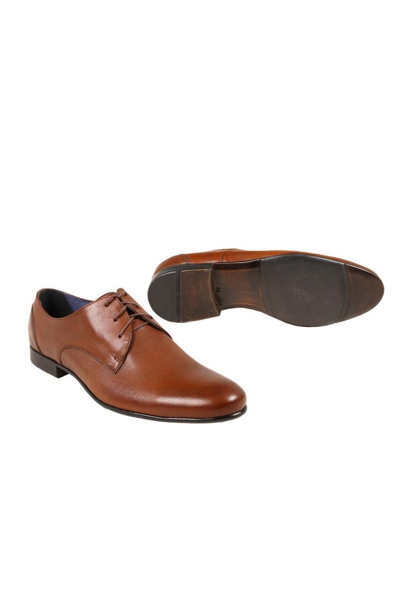 buty męskie skórzane brązowe
