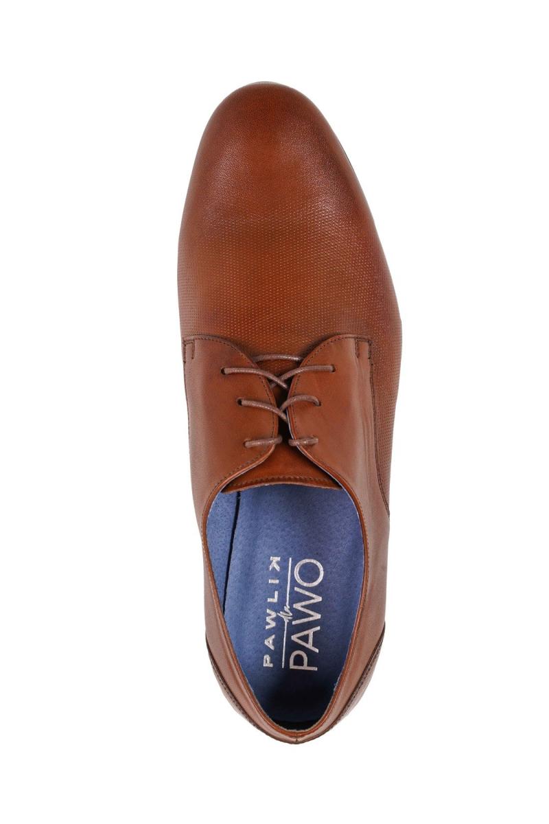 buty męskie skórzane brązowe