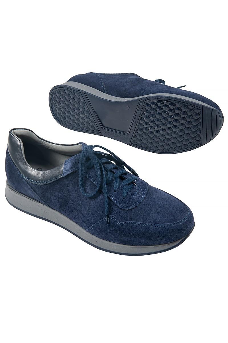 zamszowe sportowe buty męskie- sneakersy z zamszu