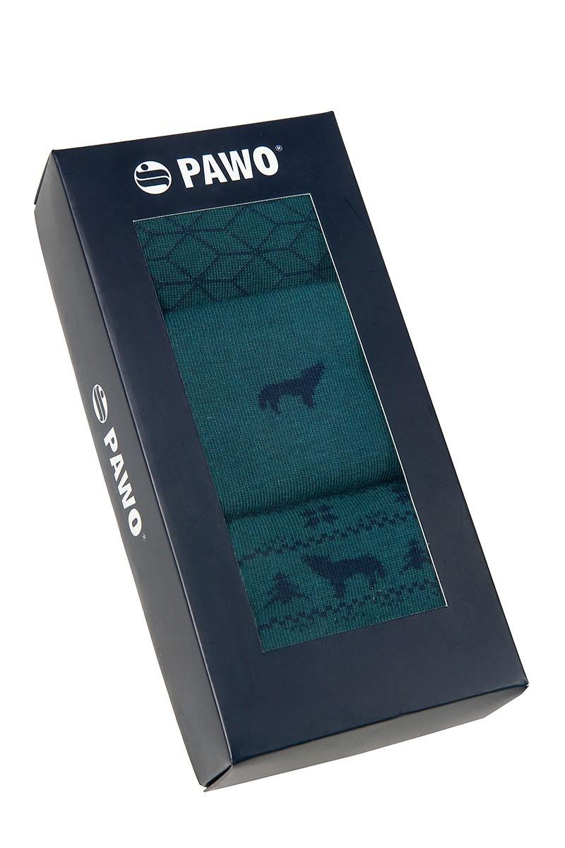 zielone skarpety zimowe, skarpety męskie na prezent