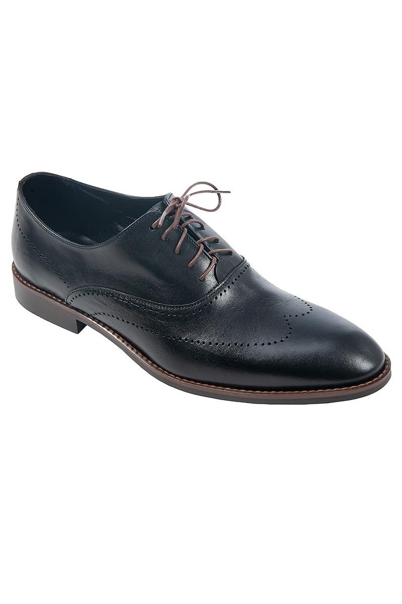 CZARNE BUTY MĘSKIE TYPU OXFORD MODEL C-1