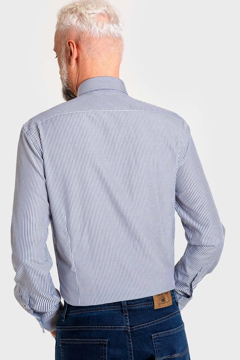 męska koszula slim w paseczki, koszula na święta, elegancka koszula męska na prezent