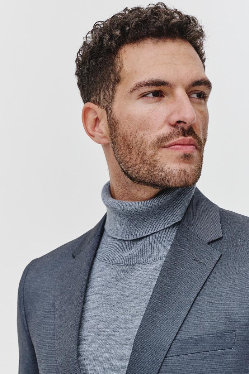 CIEMNOSZARA DZIANI NOWA MARYNARKA MĘSKA NA JESIEŃ