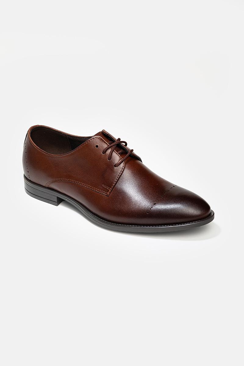 brązowe eleganckie buty męskie, buty do garnituru, skórzane buty do garnituru