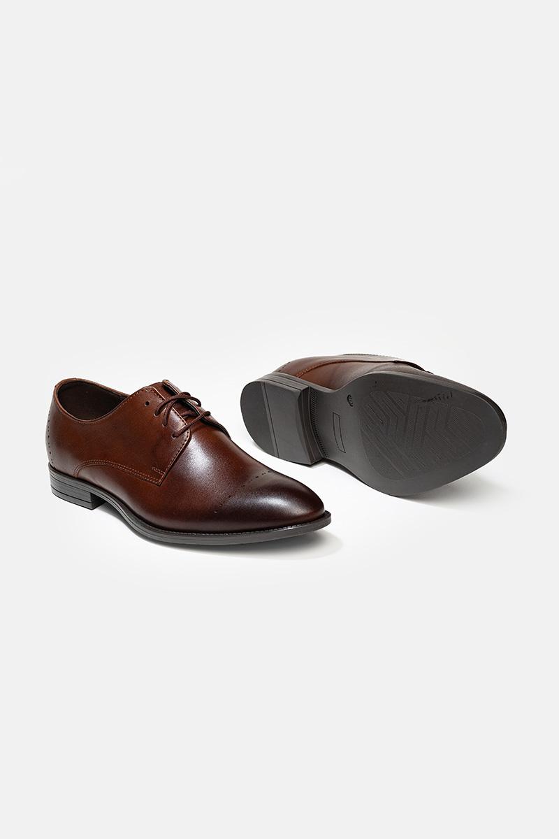 brązowe eleganckie buty męskie, buty do garnituru, skórzane buty do garnituru