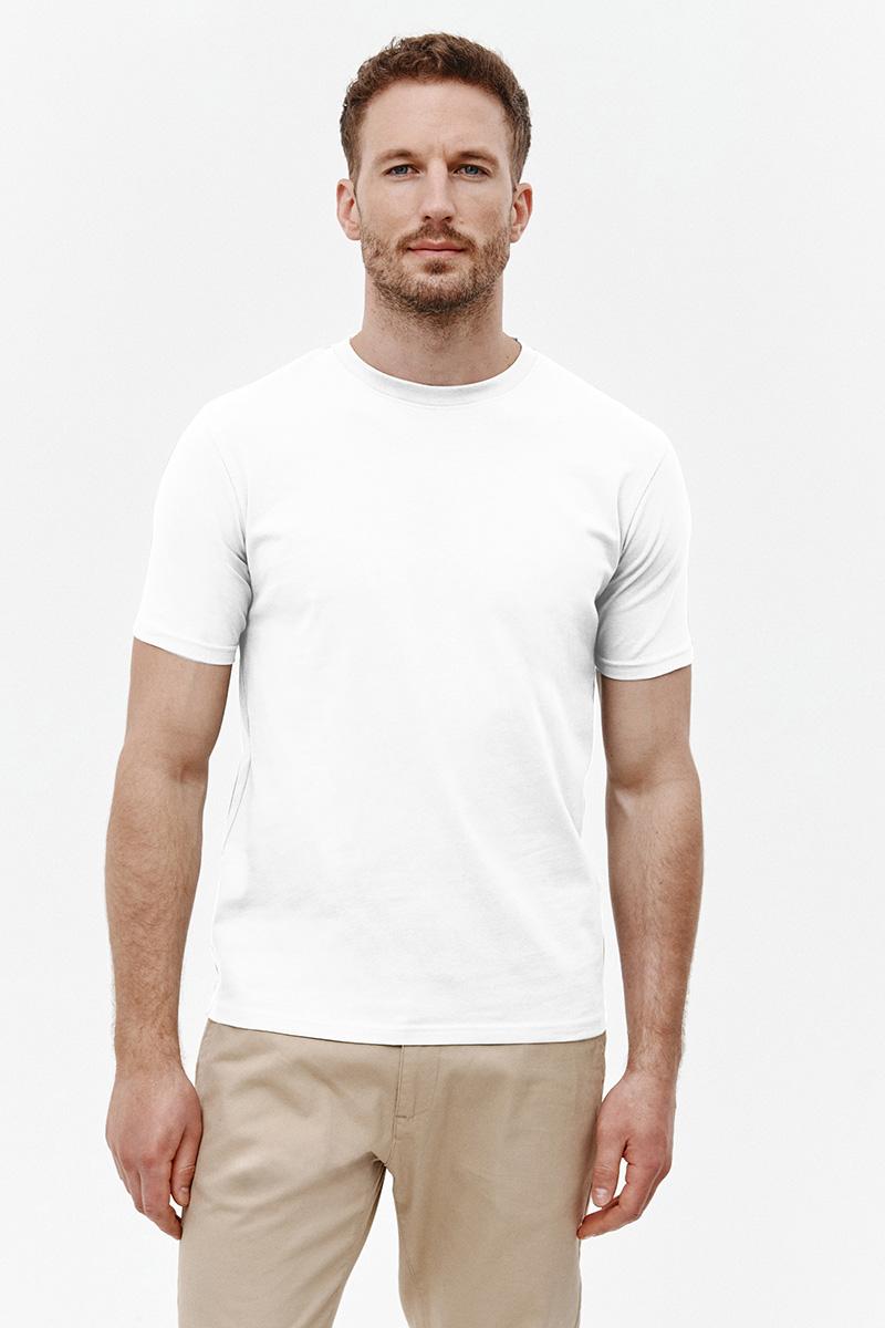 BIAŁY T-SHIRT MĘSKI EBO