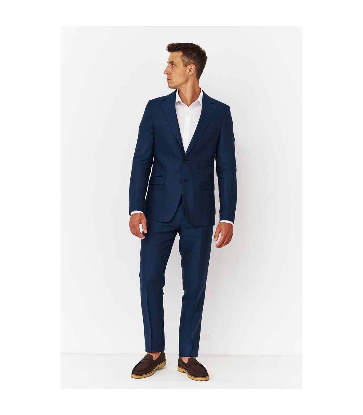 lniany garnitur męski