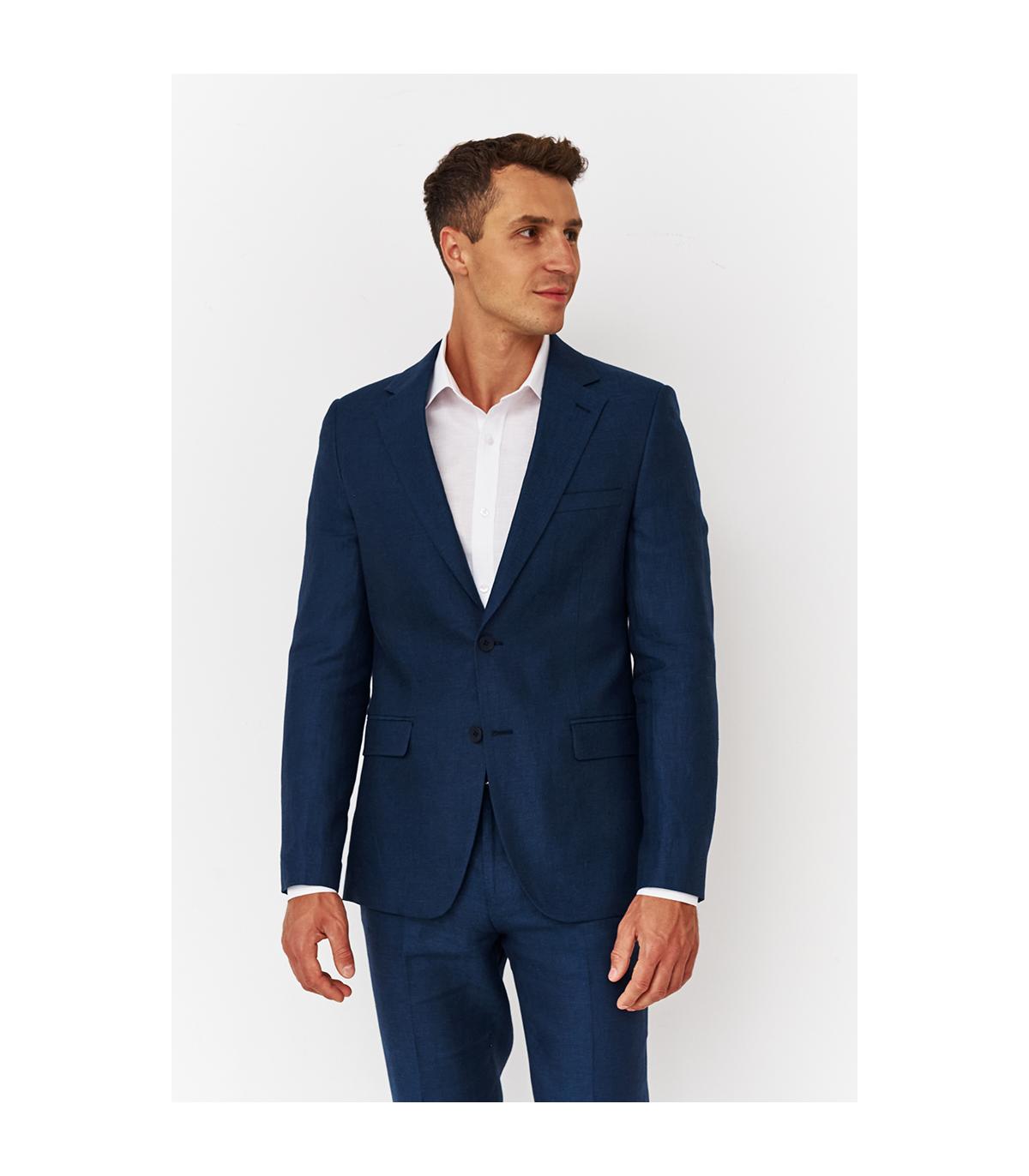 lniany garnitur męski