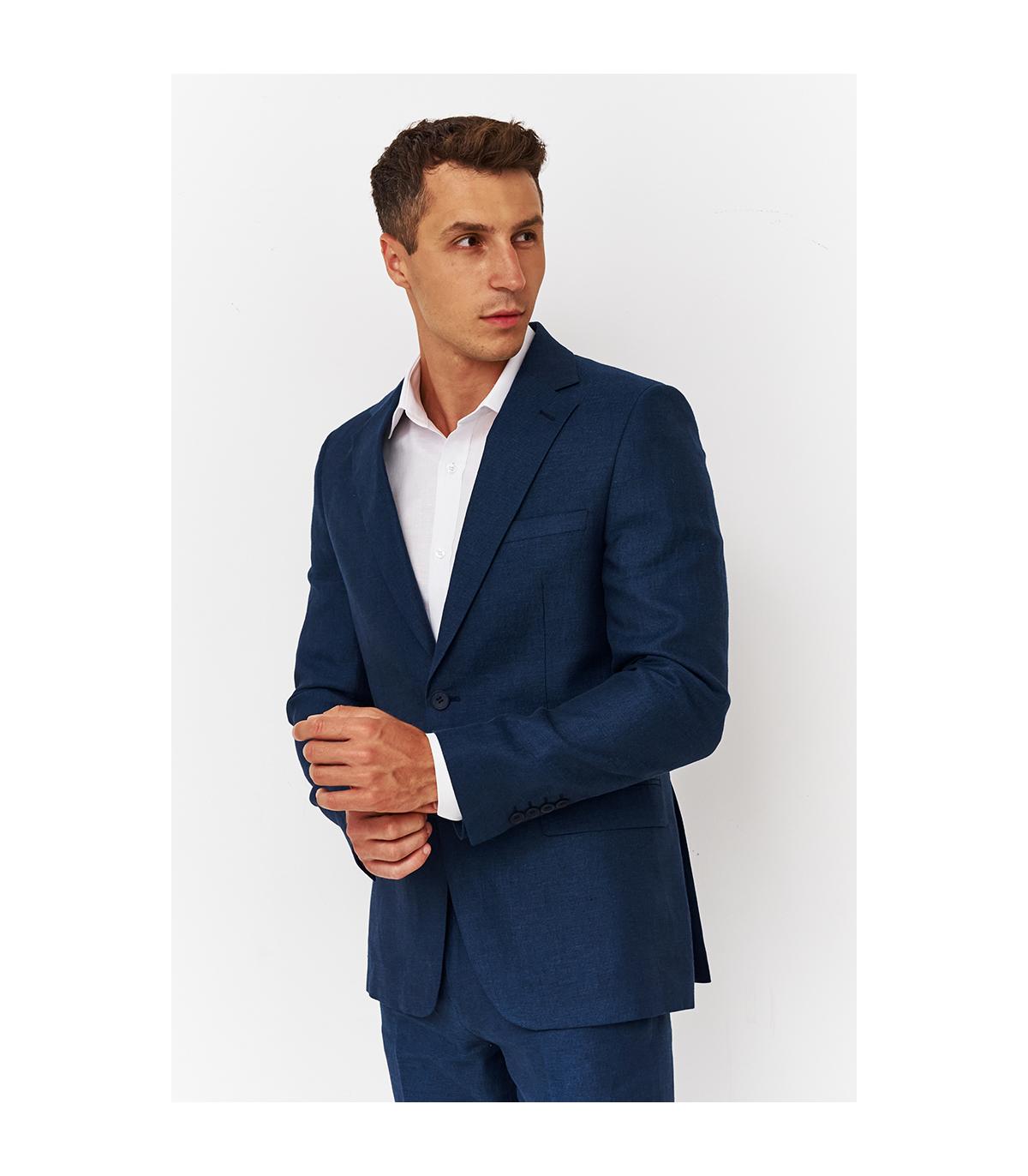 lniany garnitur męski