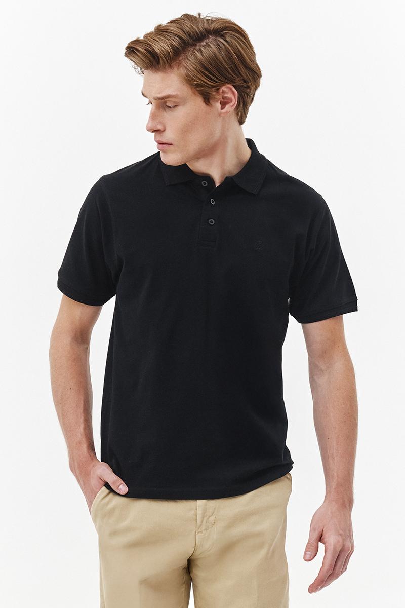 czarne polo męskie