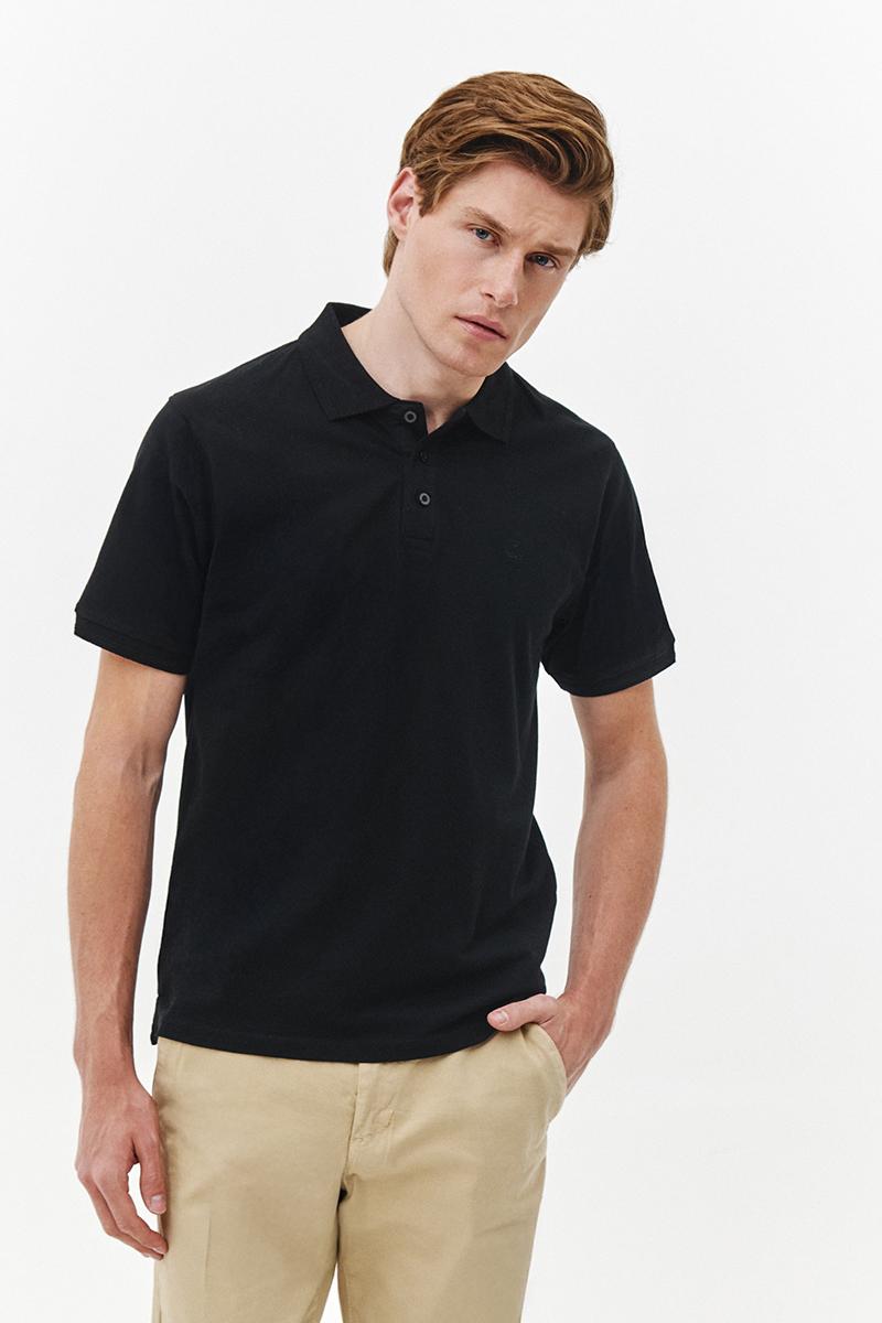 CZARNE POLO MĘSKIE NOAH