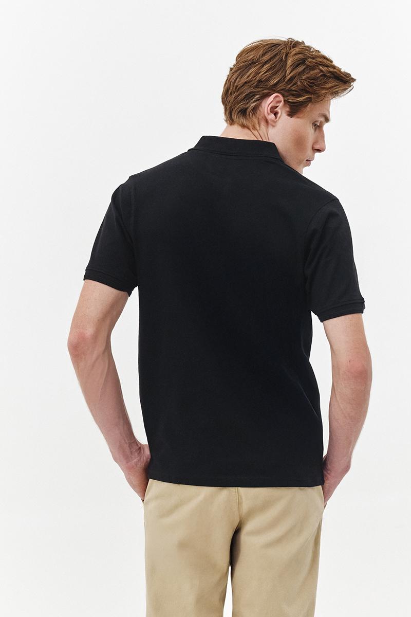 czarne polo męskie