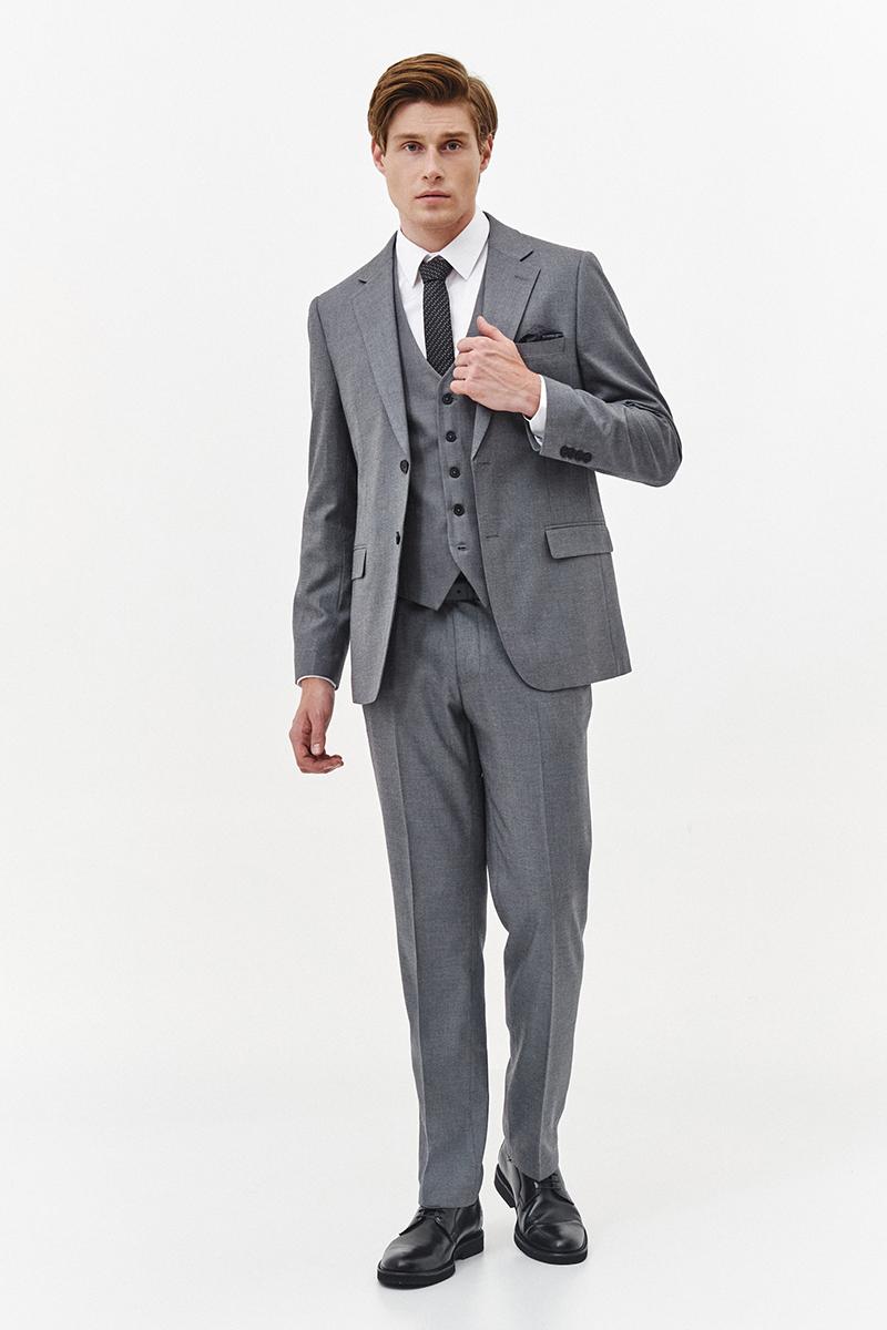 SZARY GARNITUR MĘSKI ELSO