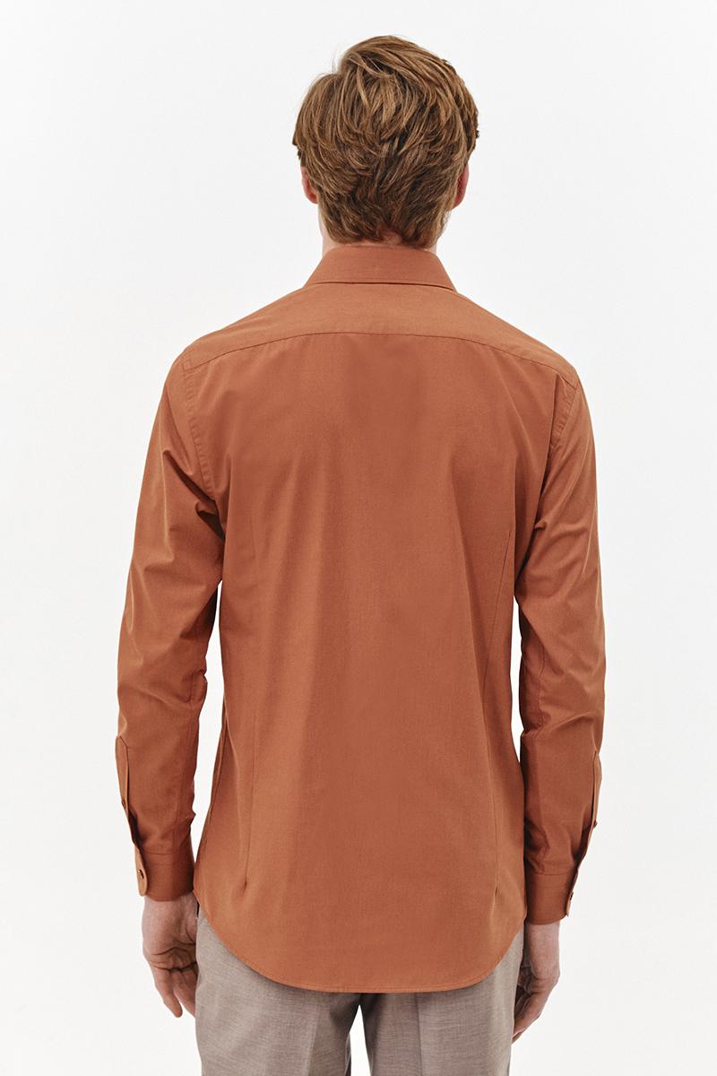 koszula męska w kolorze ziemi