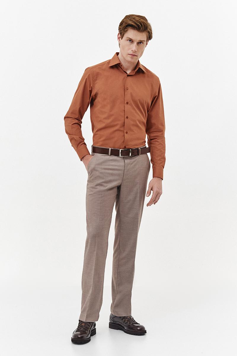 koszula męska w kolorze ziemi
