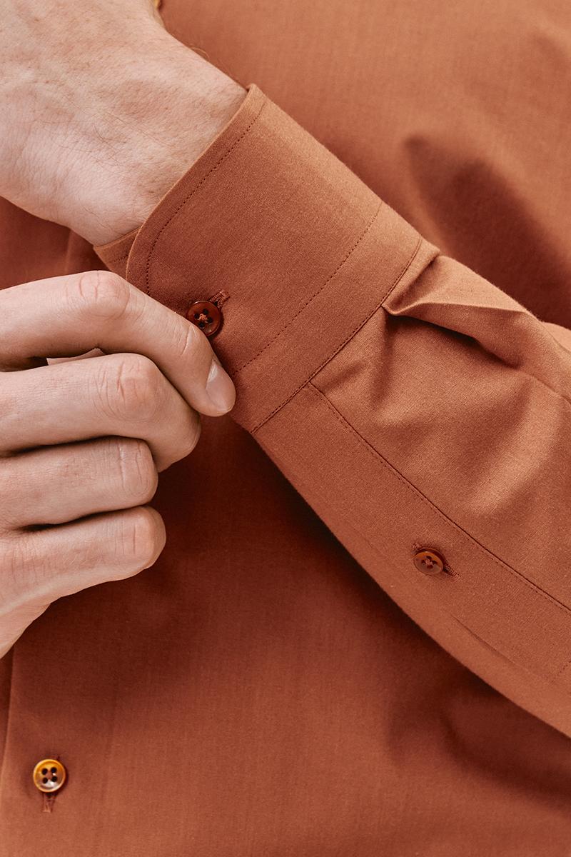 koszula męska w kolorze ziemi