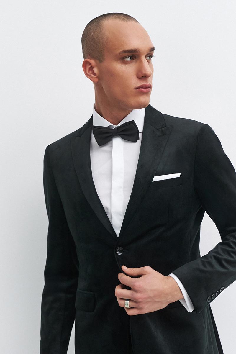 aksamitna marynarka męska