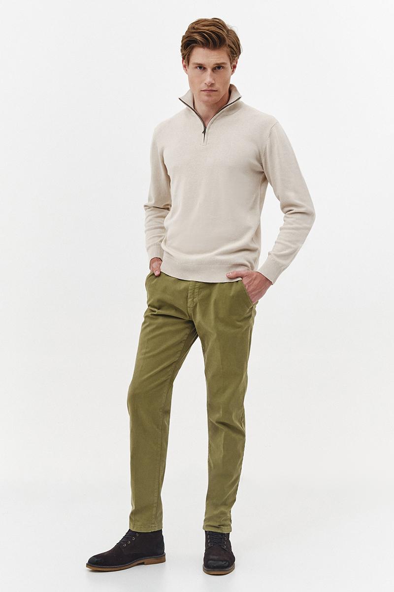 półgolf zapinany beżowy