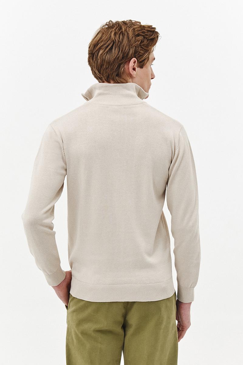 półgolf zapinany beżowy