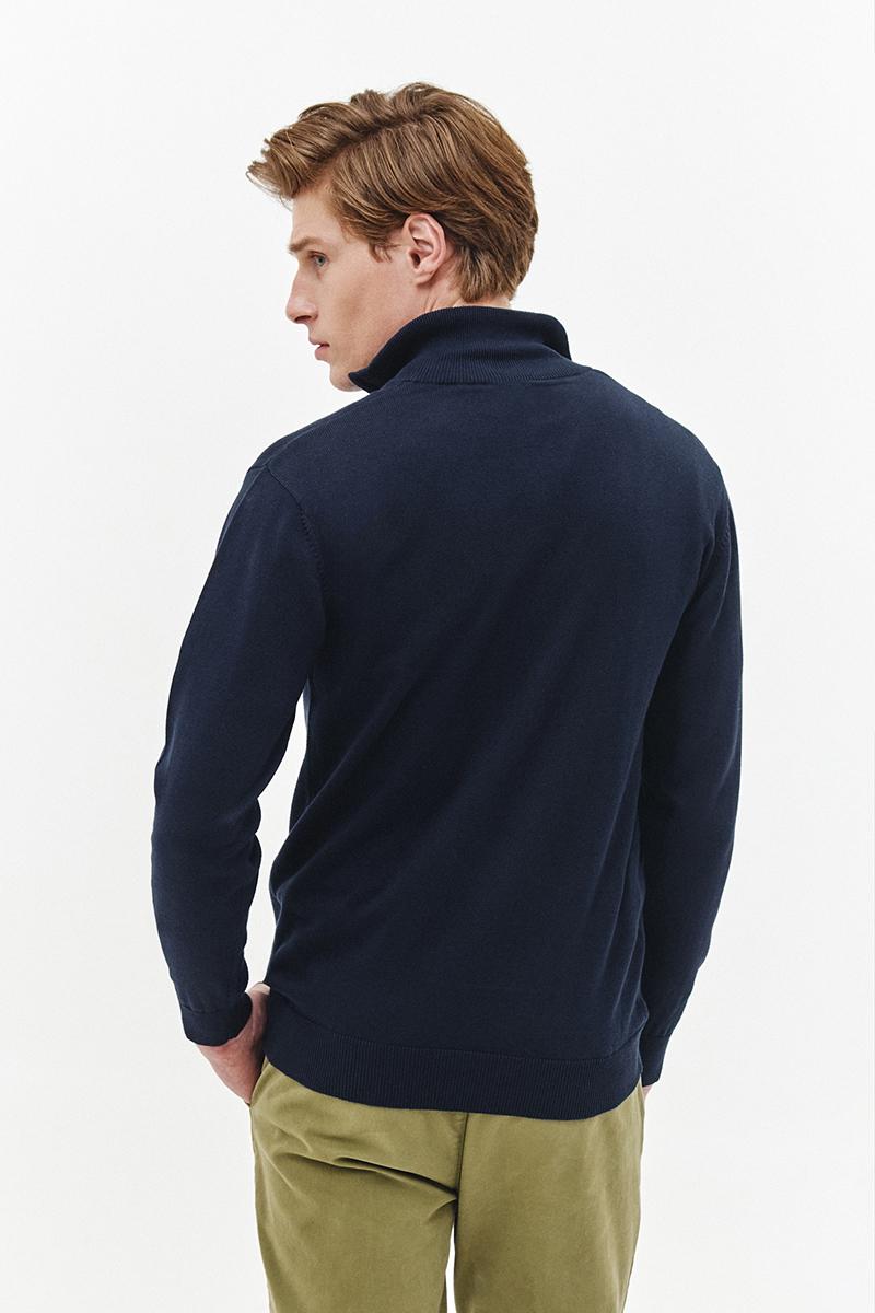 połgolf granatowy zapinany