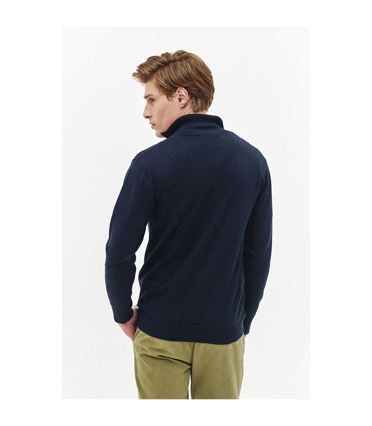 połgolf granatowy zapinany