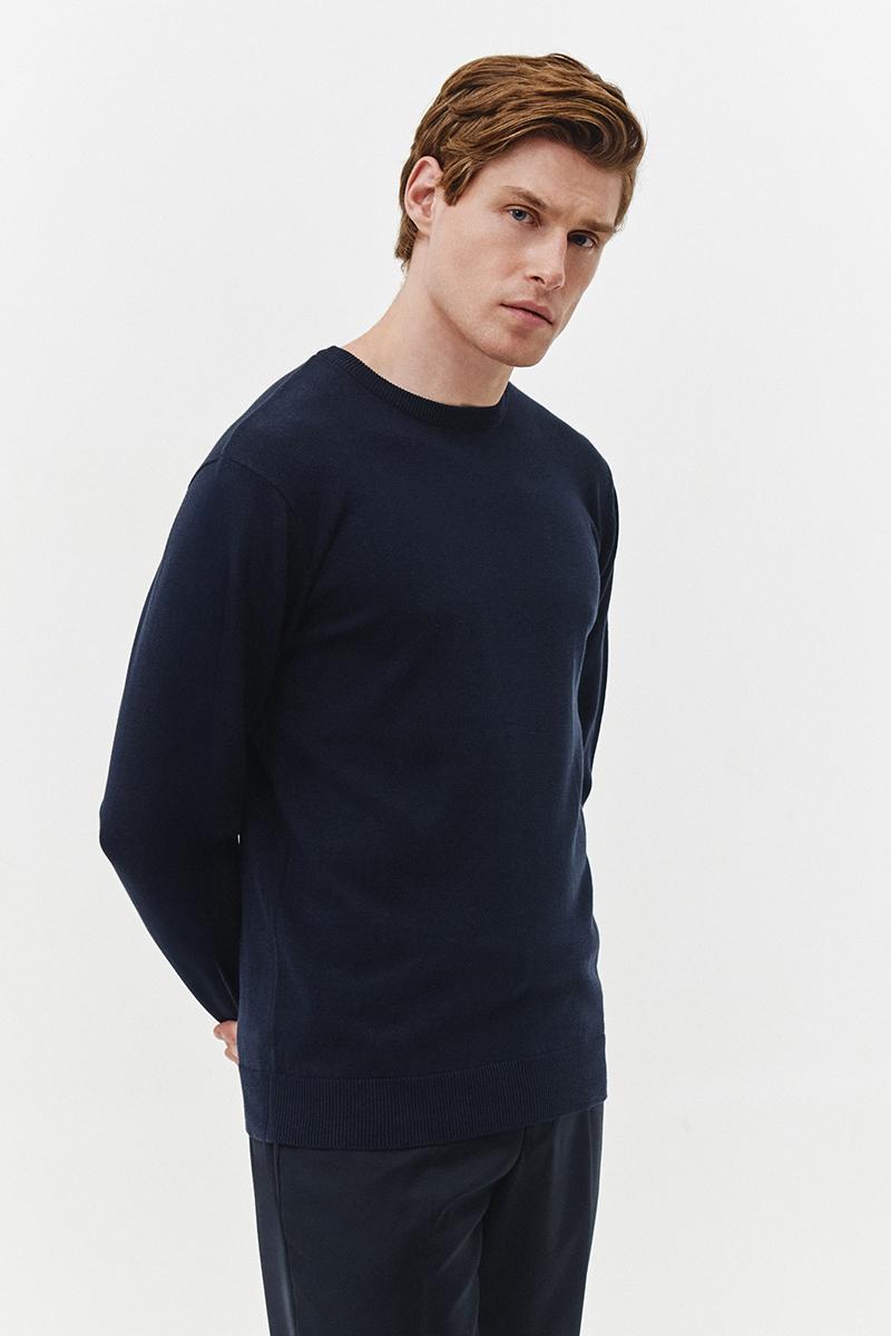 grantowy sweter męski