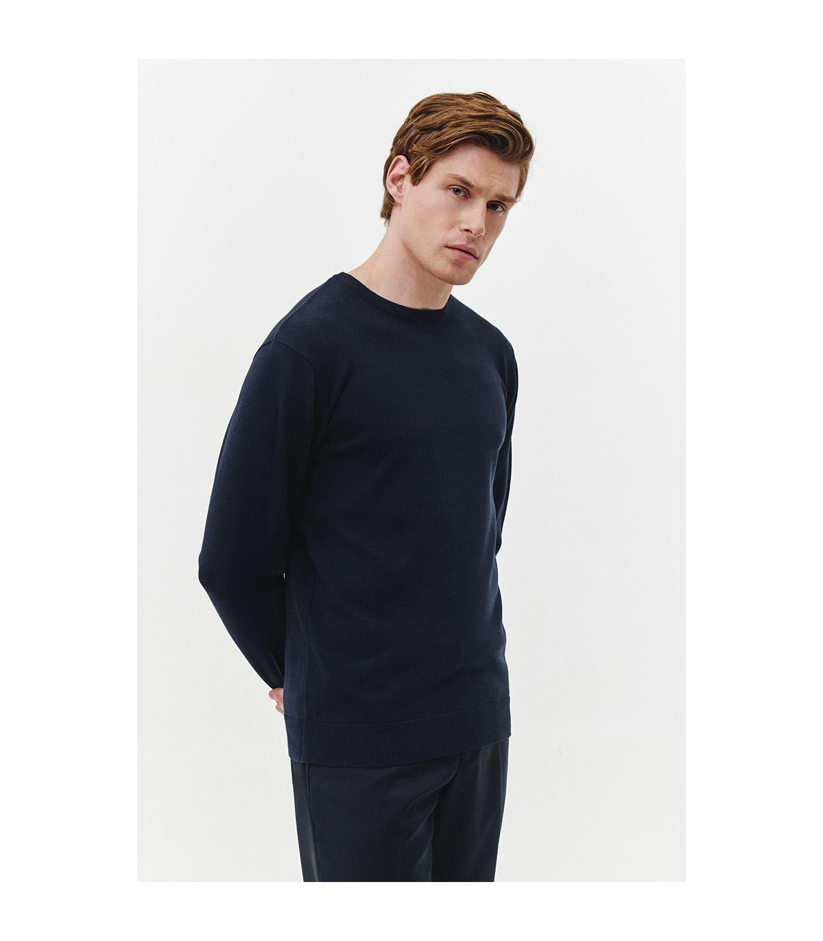 grantowy sweter męski