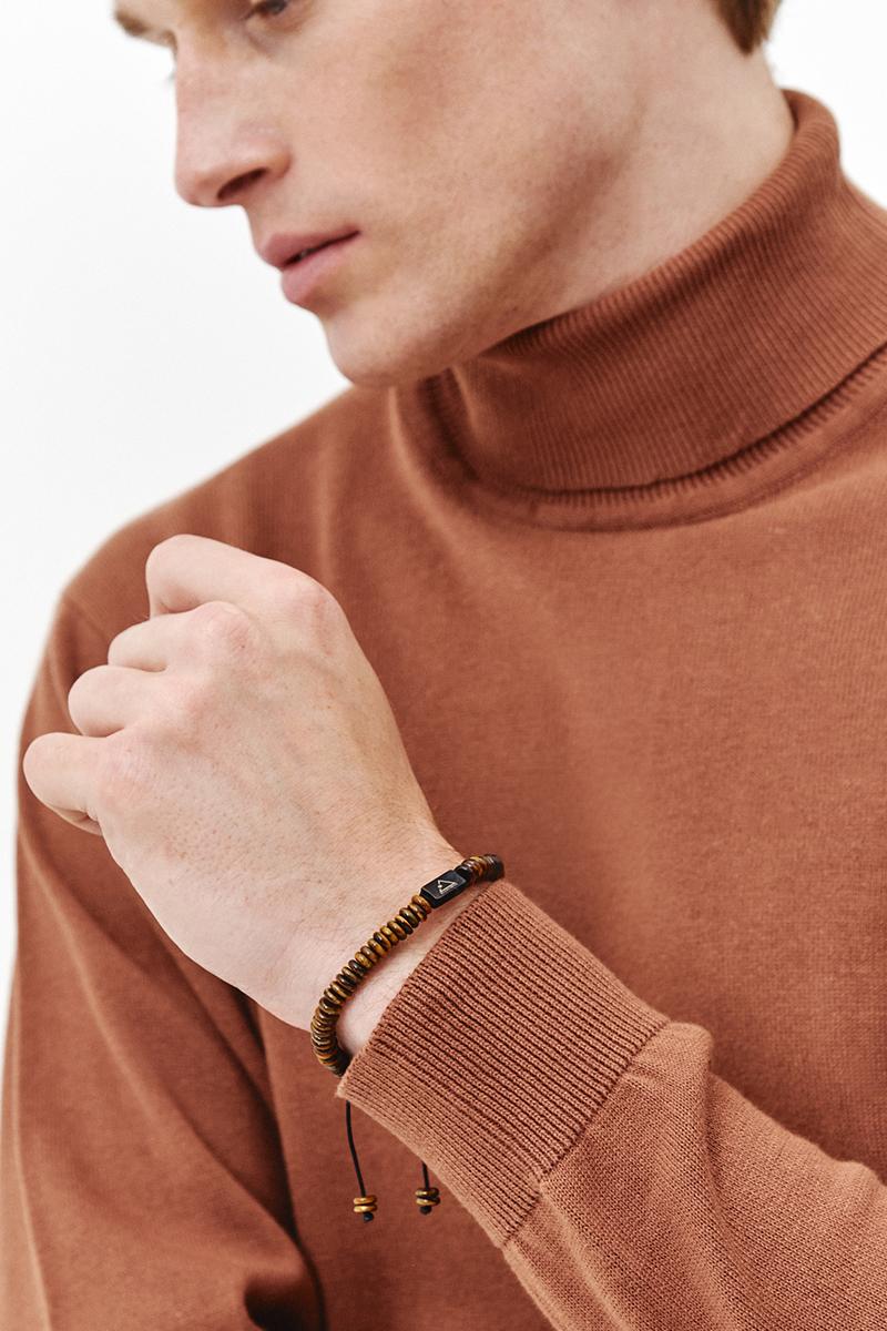 kamelowy golf męski