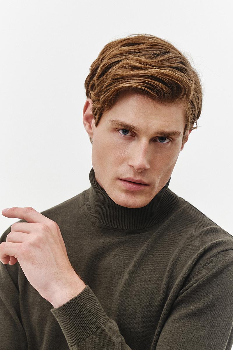 kamelowy golf męski