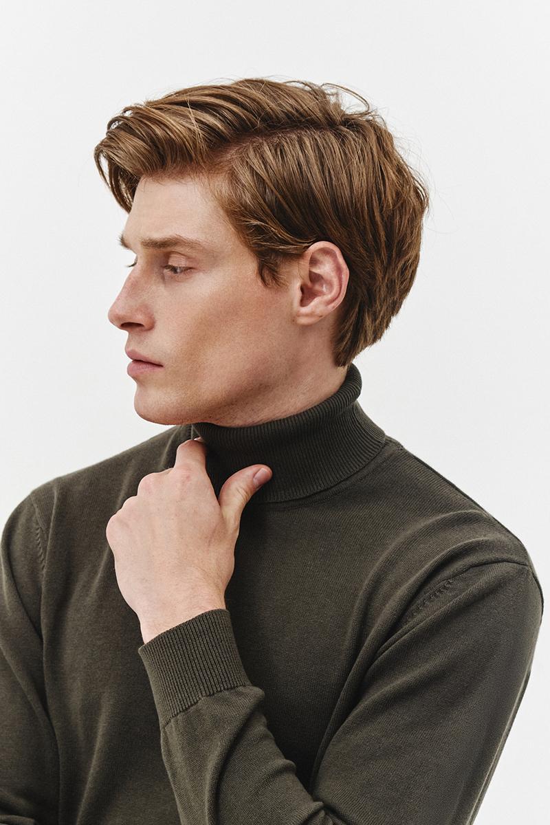 kamelowy golf męski