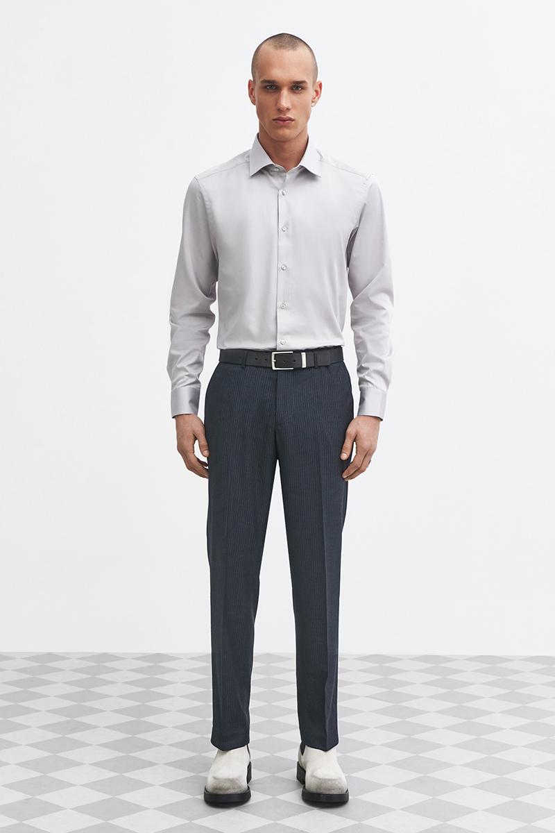 szara koszula męska