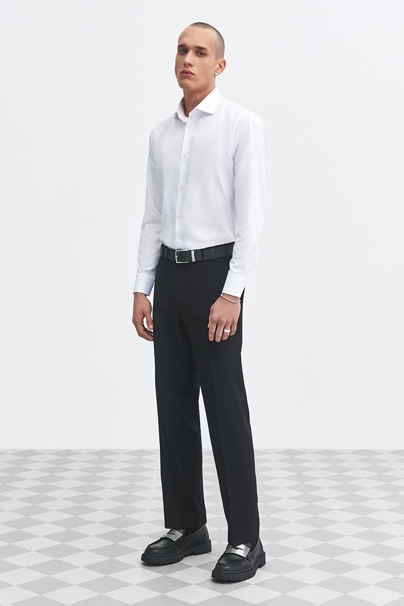 biała koszula męska