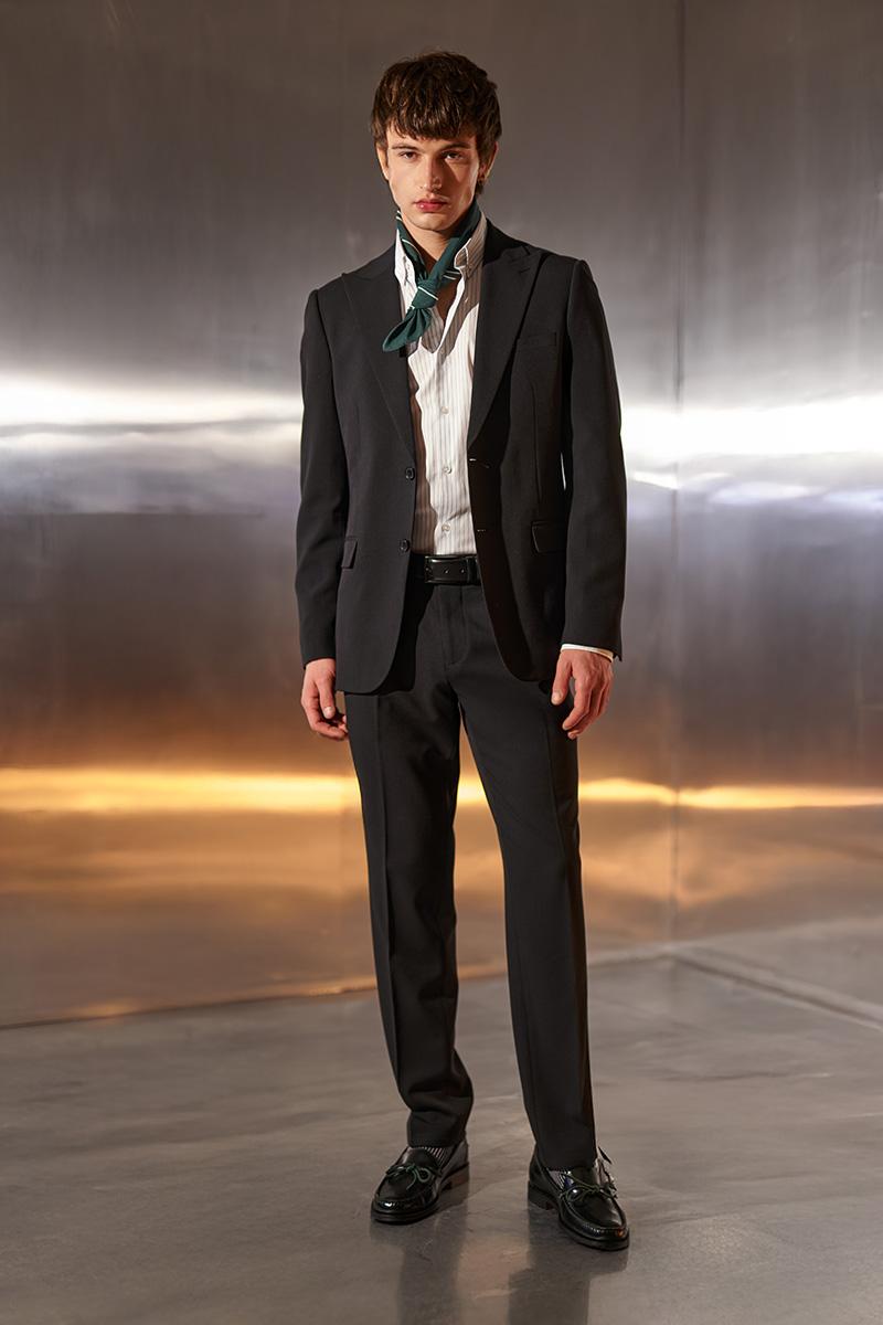 czarne spodnie męskie