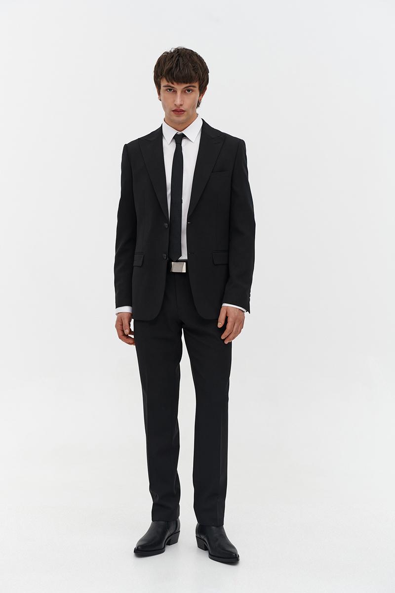 czarne spodnie męskie