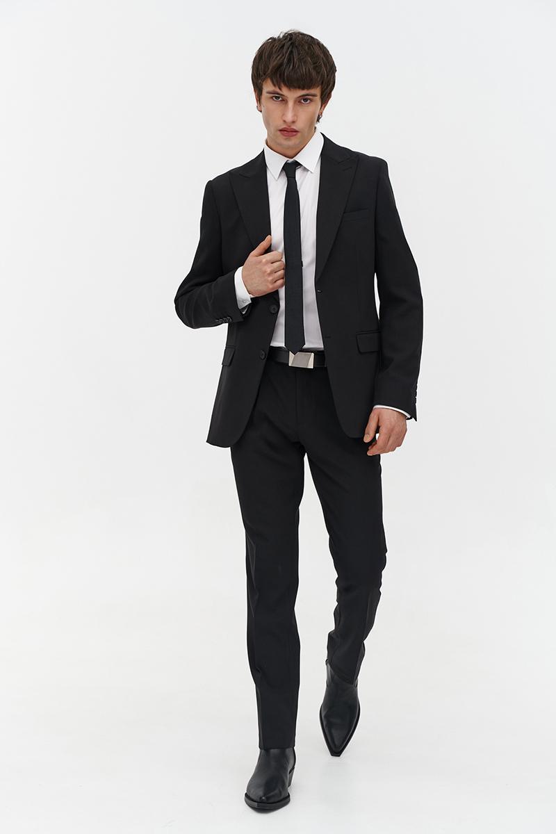 czarne spodnie męskie