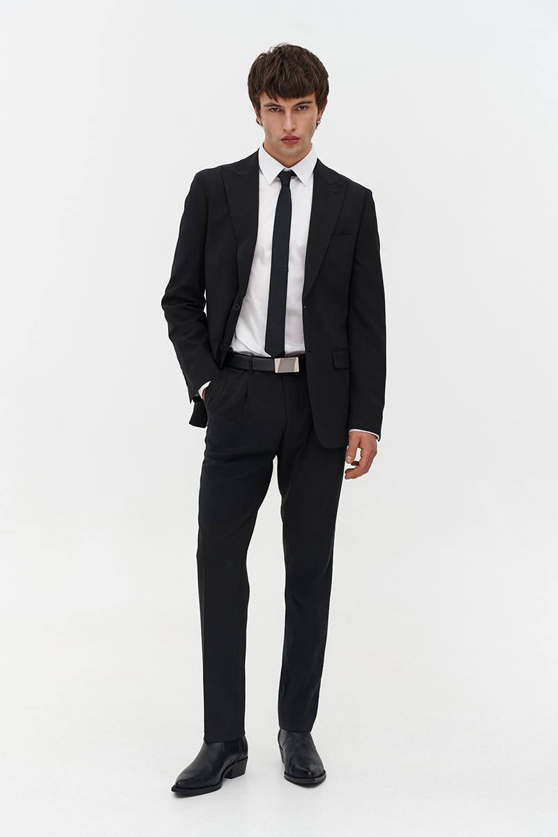 CZARNY GARNITUR MĘSKI JACOB