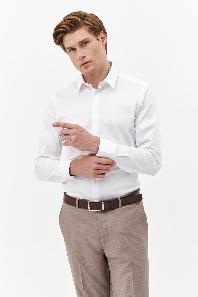 biała koszula męska