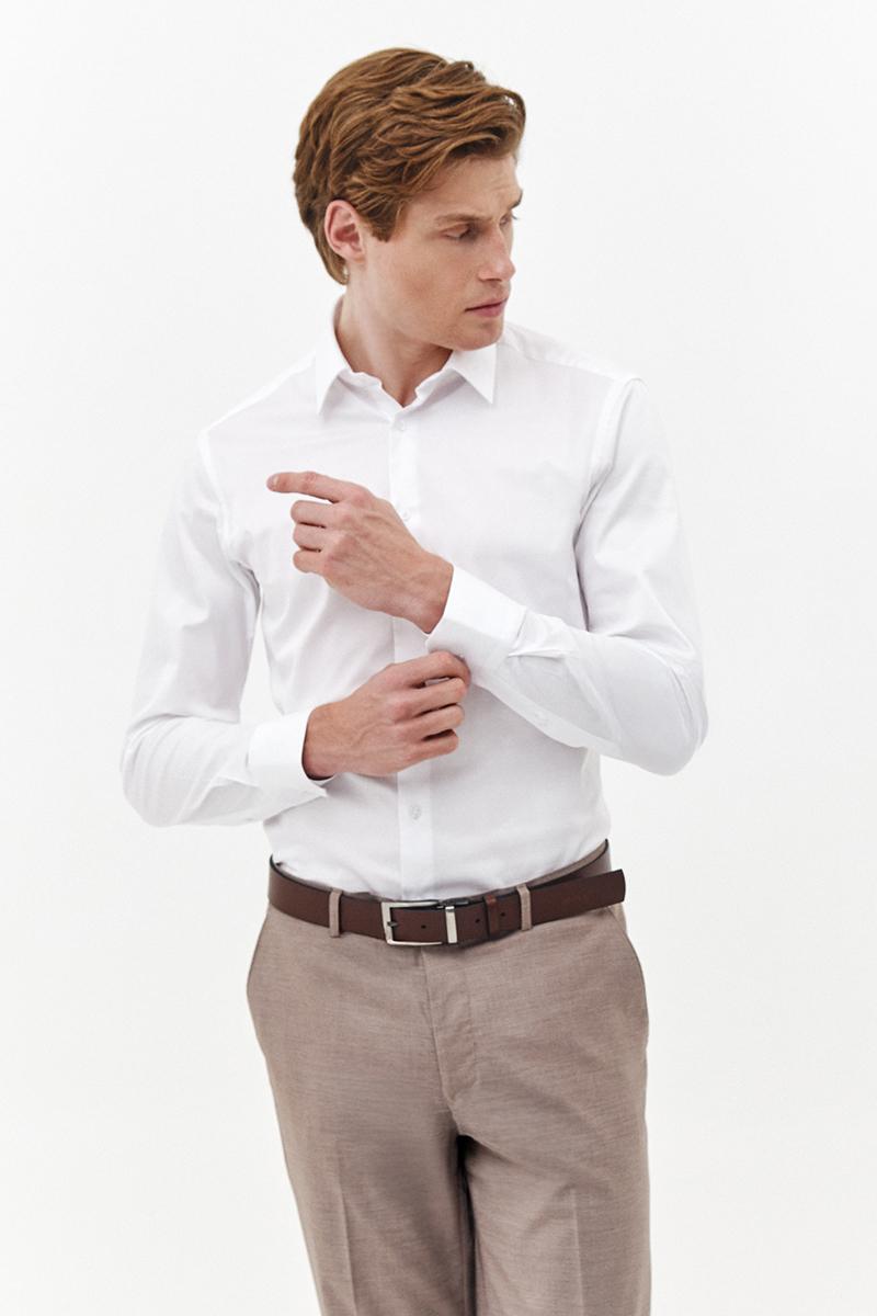 biała koszula męska