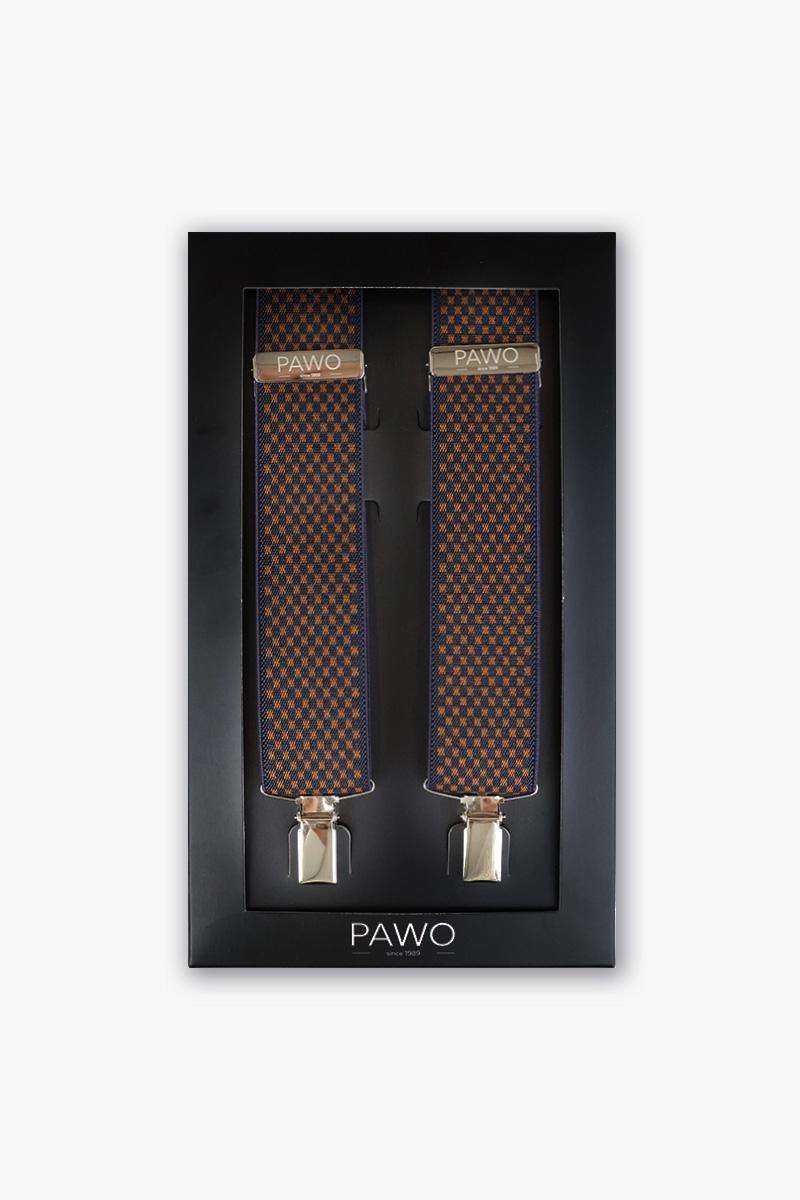 SZELKI GRANATOWO BRĄZOWE