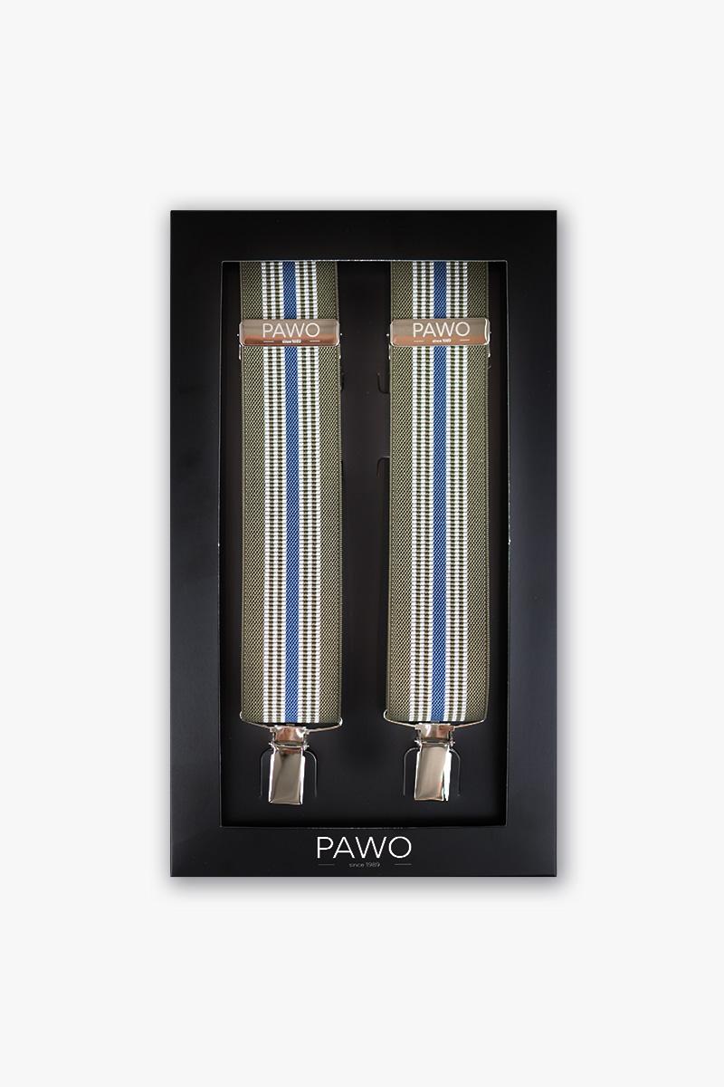 SZELKI KHAKI NIEBIESKI PASEK