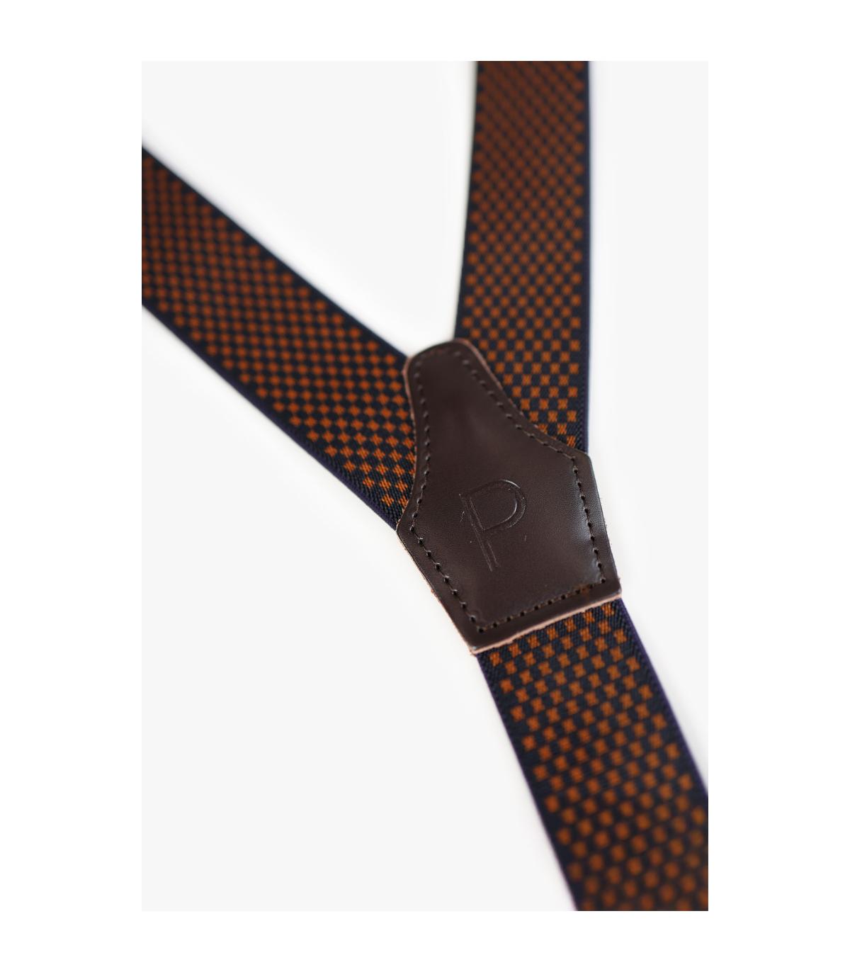 SZELKI GRANATOWO BRĄZOWE