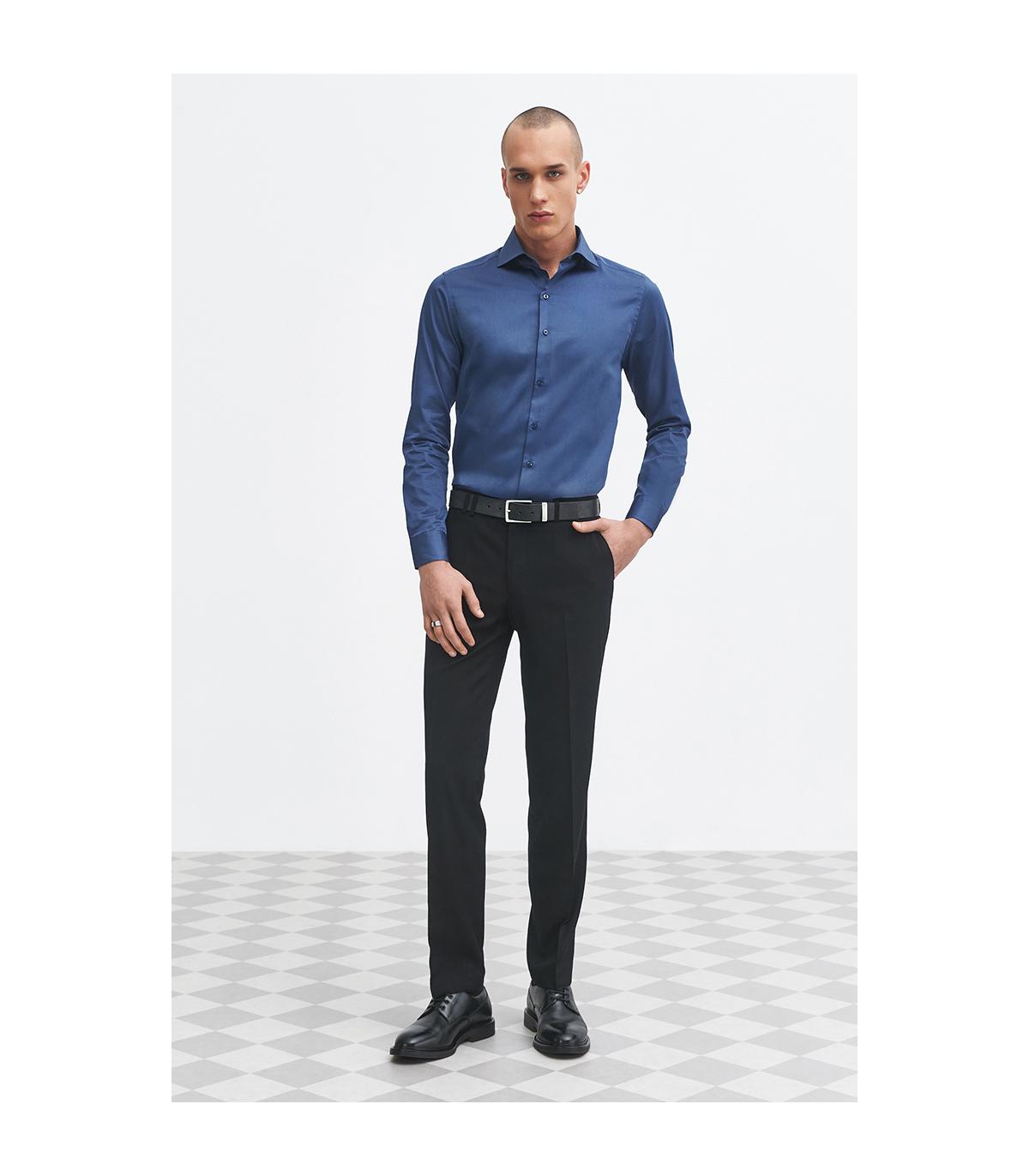 niebieska koszula męska