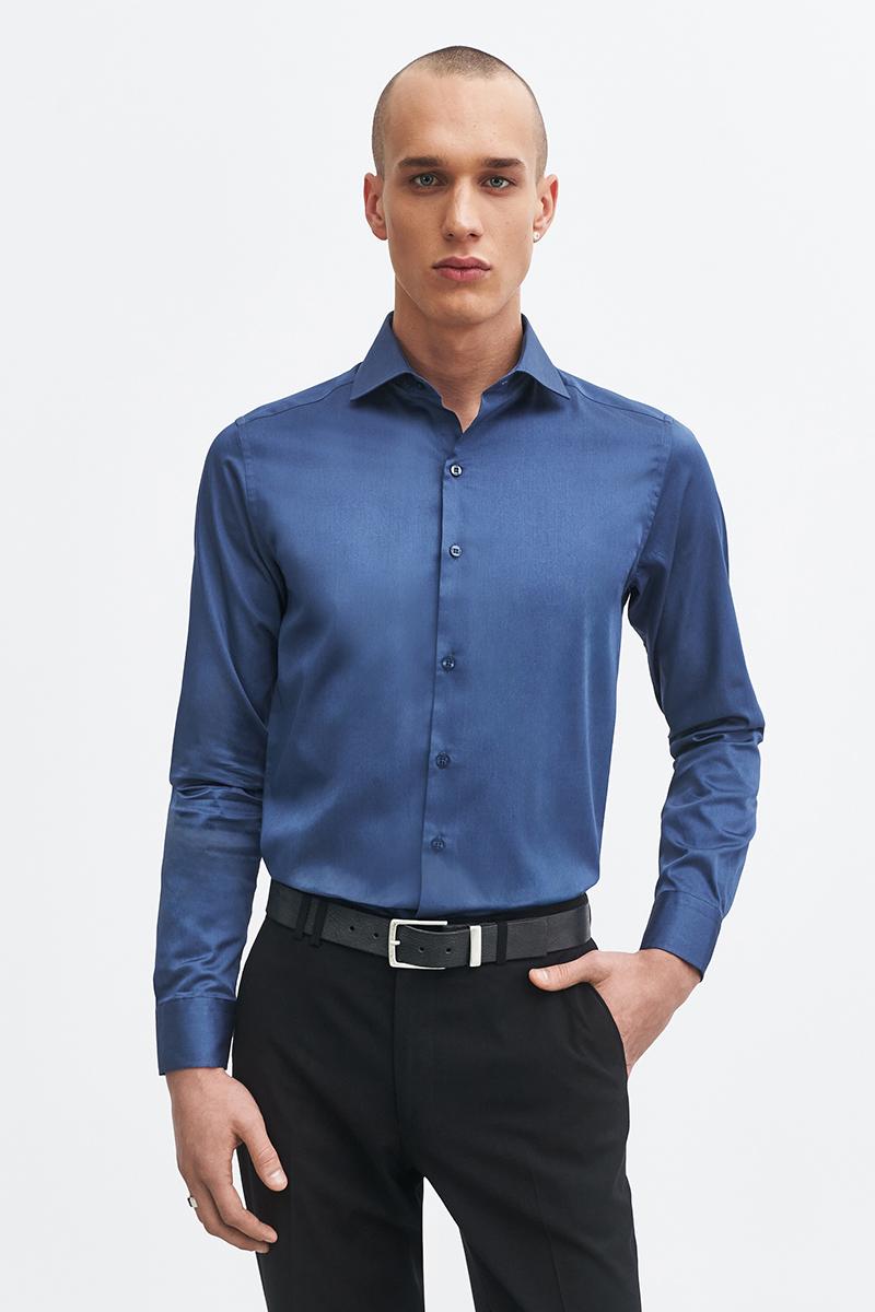 niebieska koszula męska