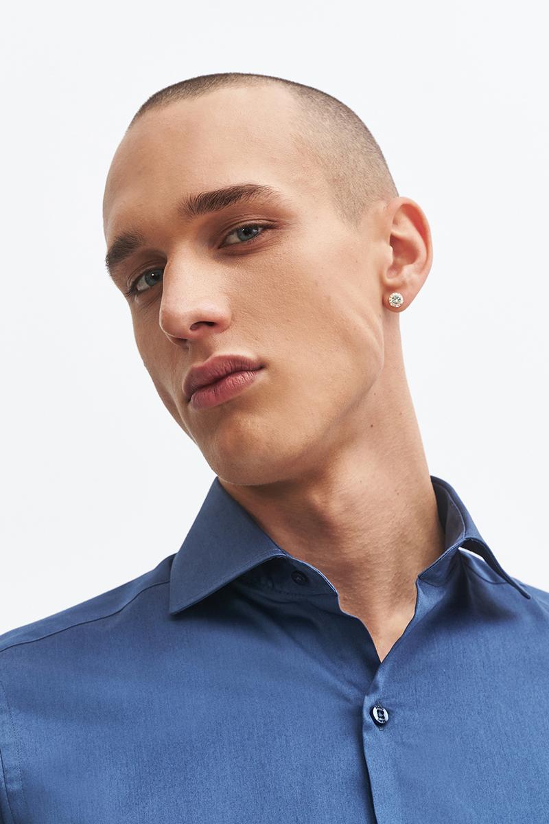 niebieska koszula męska