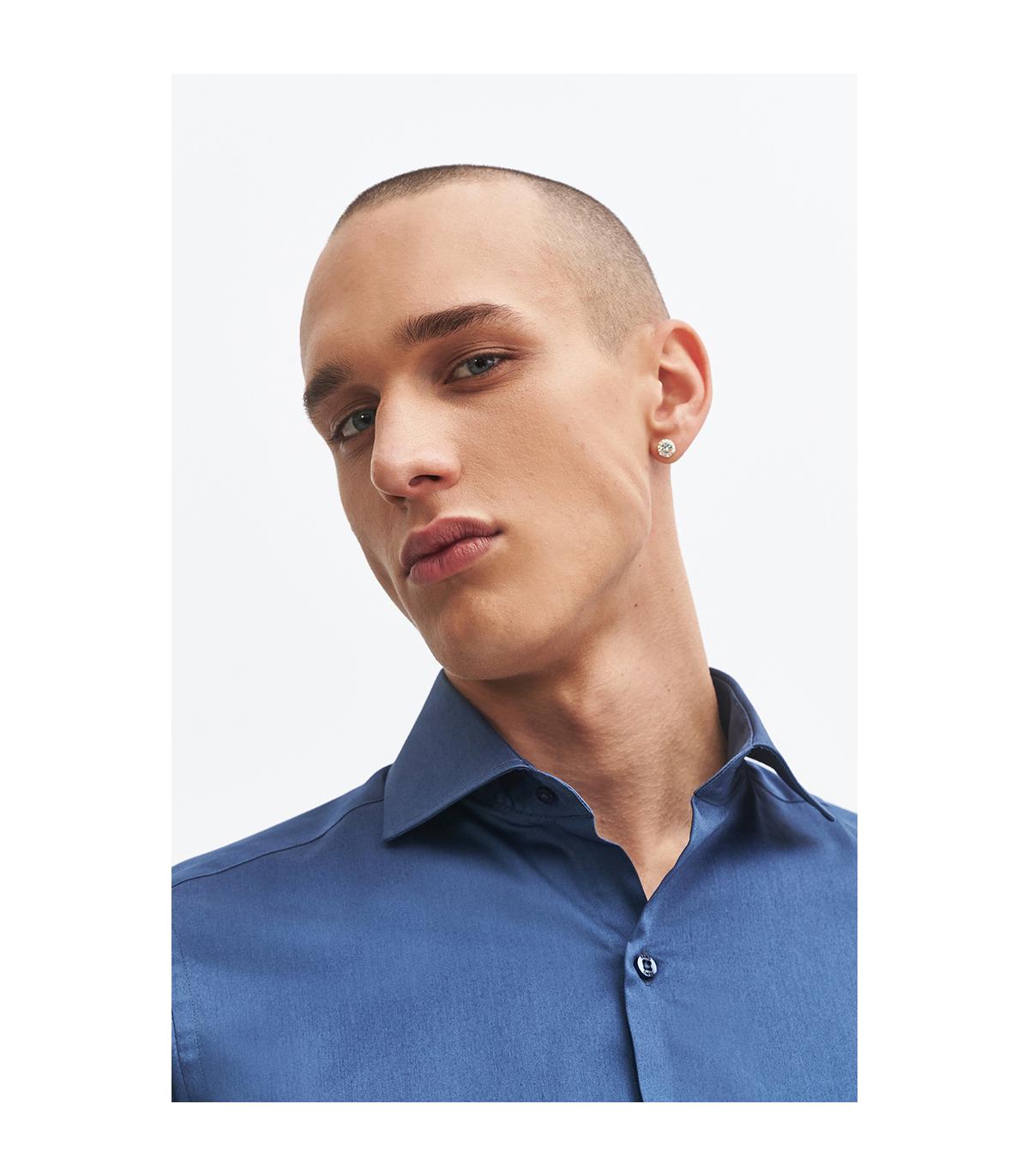 niebieska koszula męska