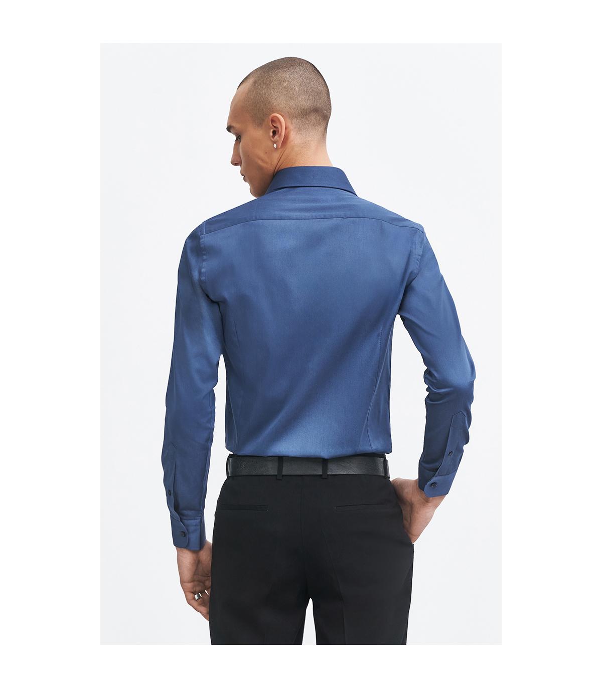 niebieska koszula męska