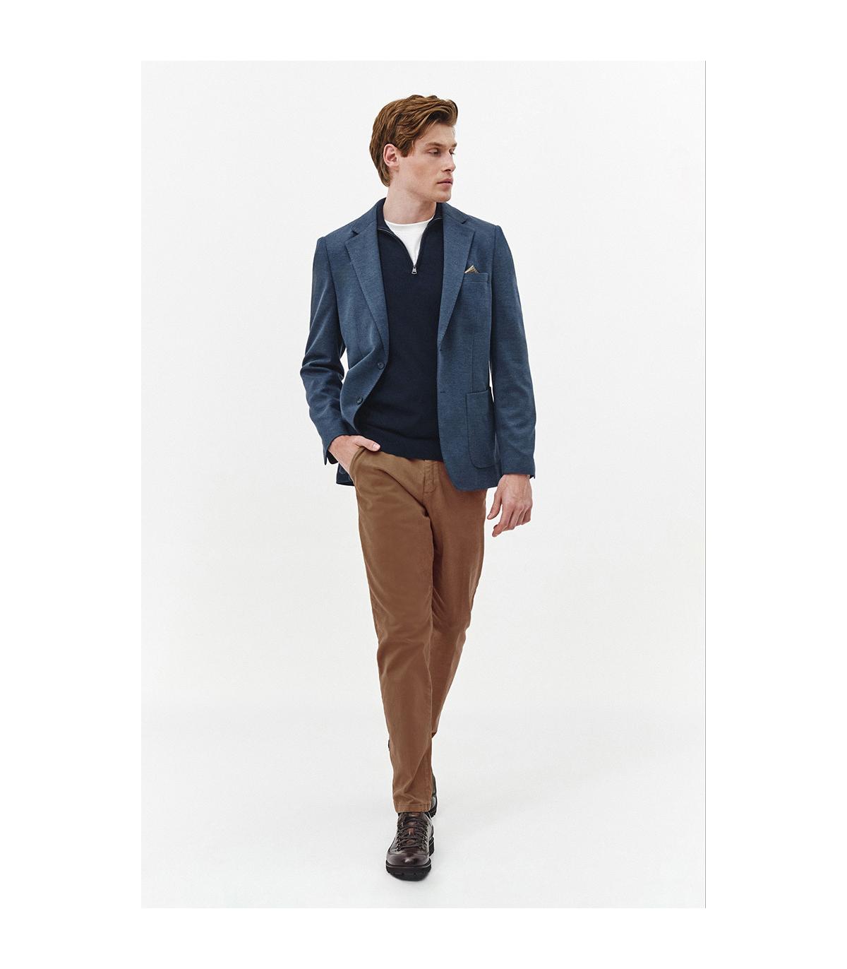 dzianinowa marynarka męska