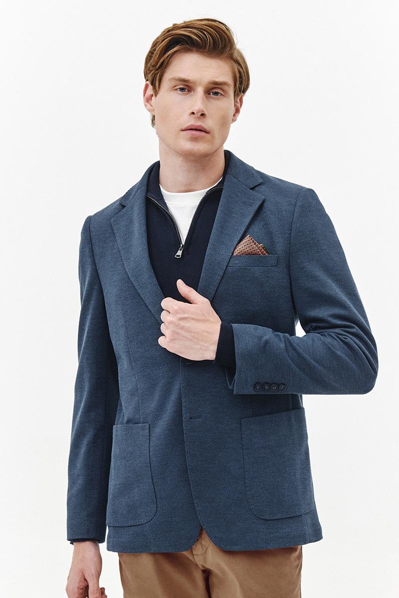 dzianinowa marynarka męska