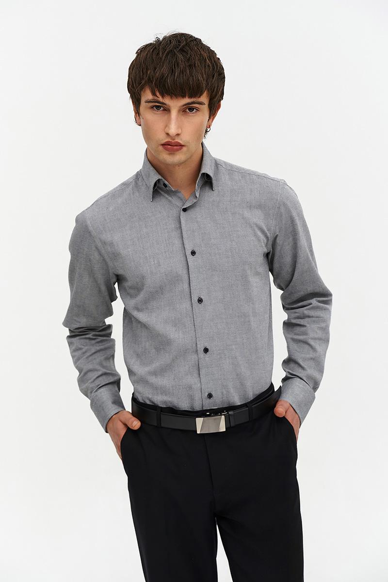 szara koszula męska