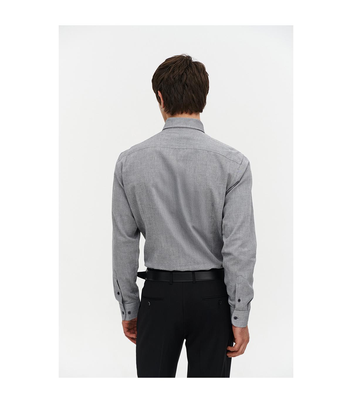 szara koszula męska